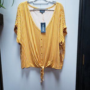 Timely Arrival Tie Waist Top